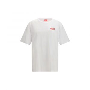 Diesel Weißes Baumwoll-T-Shirt