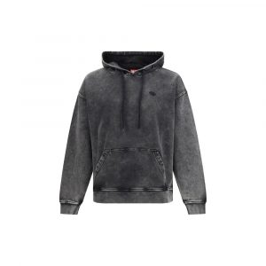 Diesel Schwarzer Baumwoll-Sweatshirt