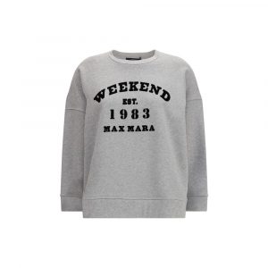 Max Mara Graues Baumwoll-Sweatshirt