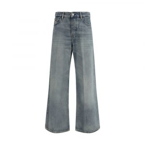 Diesel Blaue Jeans aus Baumwolle im Relaxed Fit