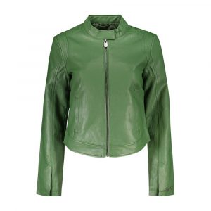 Desigual Verde Polyurethan Damenjacke