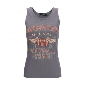 Dolce & Gabbana Graue Baumwoll-Tanktops