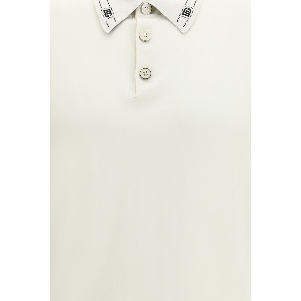 Dolce & Gabbana Beige Silk Polo Shirt – Bild 3