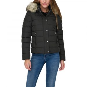 Only Grauer Marabou-Mantel