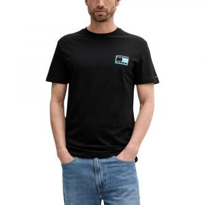 Tommy Hilfiger Jeans Schwarzes T-Shirt aus recycelter Baumwolle