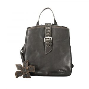 Desigual Schwarzer Rucksack aus Polyurethan für Damen