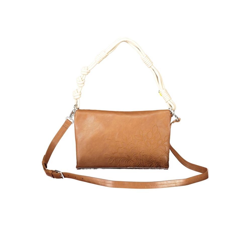 Desigual Damenhandtasche aus Polyurethan in Marrone – Bild 2