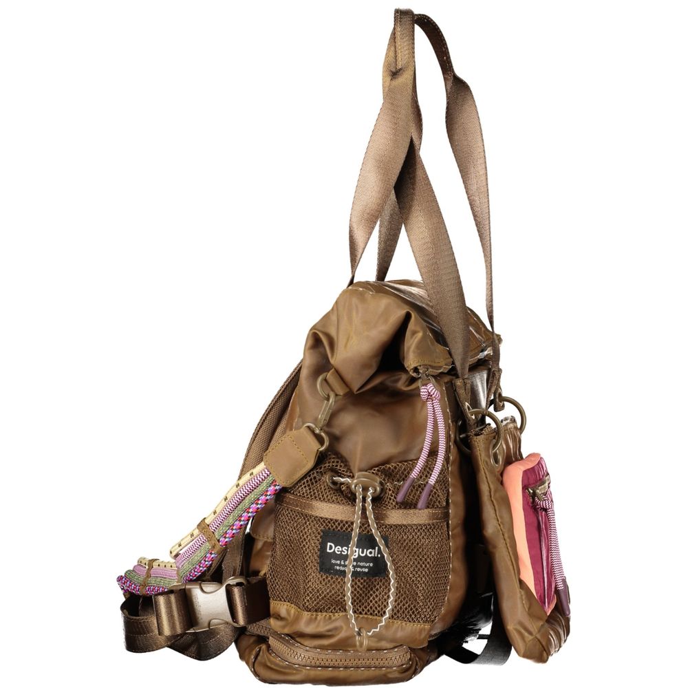 Desigual Damenrucksack aus braunem Polyester – Bild 3