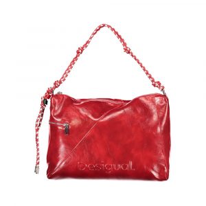 Desigual Rote Handtasche aus Polyurethan für Damen