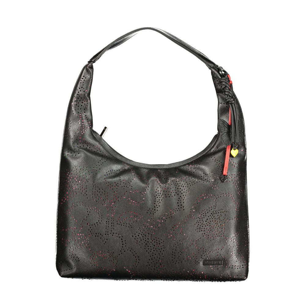 Desigual Handtasche aus schwarzem Polyurethan für Damen