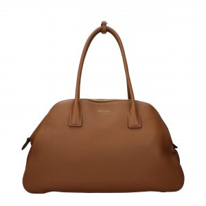 Prada Braune Leder Schultertasche