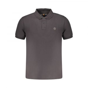 Timberland Schwarzes Herren-Poloshirt aus Baumwolle