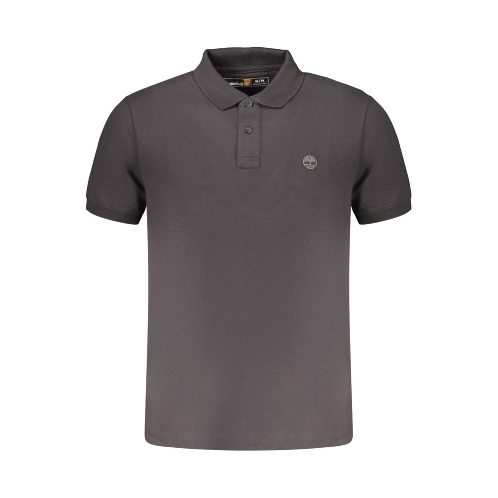 Timberland Schwarzes Herren-Poloshirt aus Baumwolle