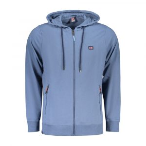 Norway 1963 "Blu Baumwoll-Sweatshirt für Herren mit Kapuze"