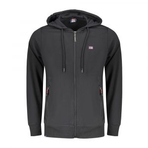 Norway 1963 Schwarzer Baumwoll-Herren-Sweatshirt