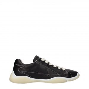 Prada Schwarze Leder-Sneakers