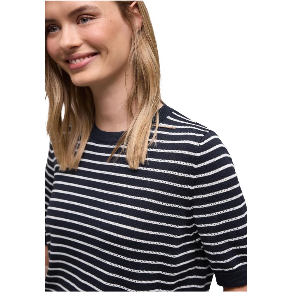 Street One Blaues Viskose-T-Shirt – Bild 2