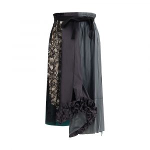 Prada Mehrfarbiger Seiden-Midirock