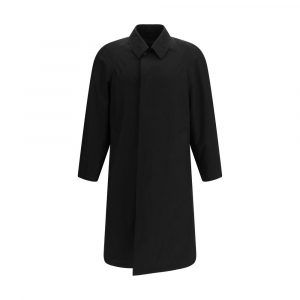 Prada Schwarzer Baumwollmantel