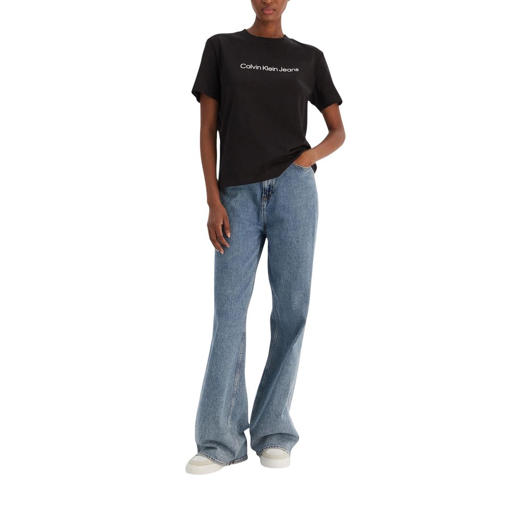 Calvin Klein Jeans Schwarzes Baumwoll-T-Shirt – Bild 2