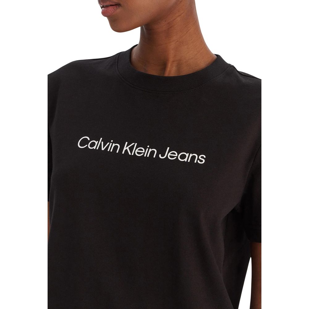 Calvin Klein Jeans Schwarzes Baumwoll-T-Shirt – Bild 4