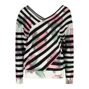 Desigual Nero Viscosa Damenpullover