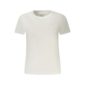 Guess Jeans Bianco Baumwoll-T-Shirt für Damen