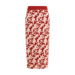 Max Mara Mehrfarbiger Midirock aus Viskose