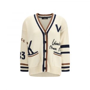 Max Mara Beige Baumwollstrickjacke