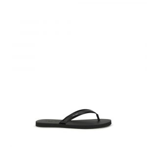 Prada Schwarze Bos Taurus Kalbsleder-Flip-Flop-Sandalen