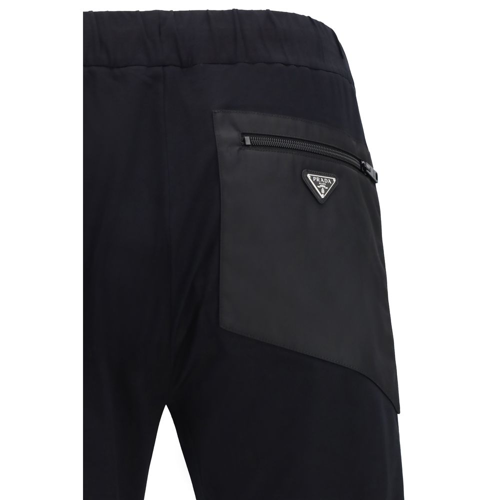 Prada Schwarze Nylon-Freizeithose – Bild 3