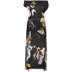 Desigual Schwarzes Viskosekleid für Damen