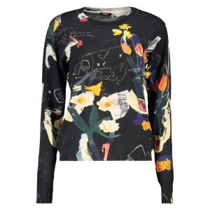 Desigual Schwarzer Damenpullover aus Viskose