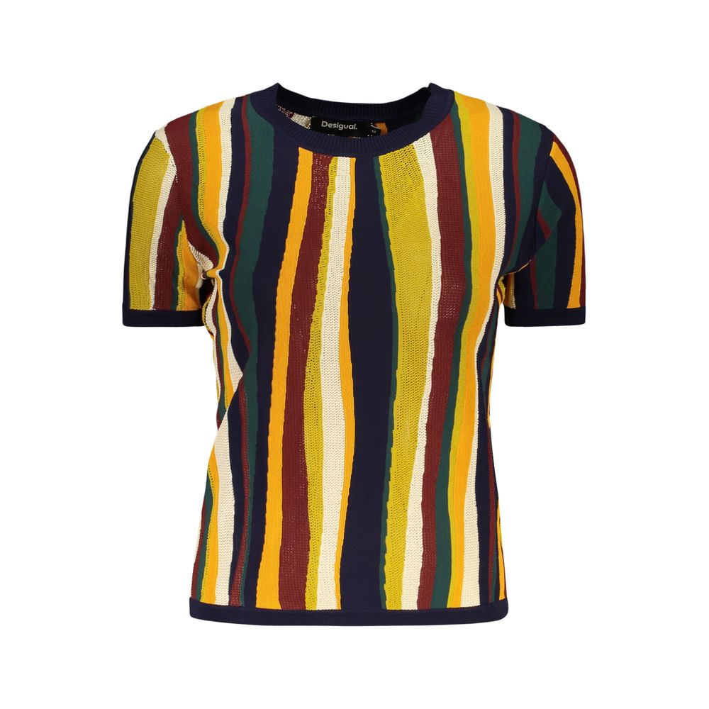 Desigual Blu Viscosa Damen T-Shirt