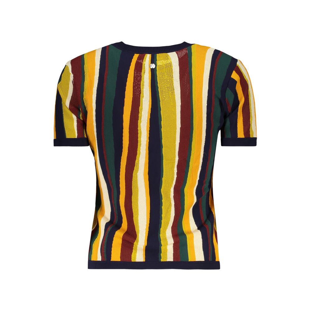 Desigual Blu Viscosa Damen T-Shirt – Bild 3