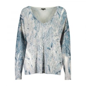 Desigual Azzurro Viskose Damen Pullover