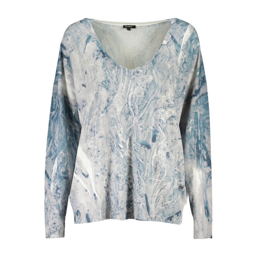 Desigual Azzurro Viskose Damen Pullover – Bild 2