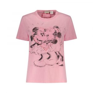 Desigual Pink Cotton Women T-Shirt