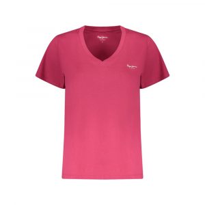 Pepe Jeans Pink Cotton T-Shirt
