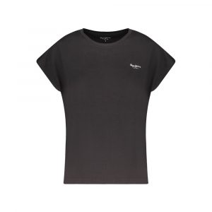Pepe Jeans Schwarzes Baumwoll-T-Shirt