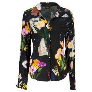 Desigual Nero Viskose Damenbluse