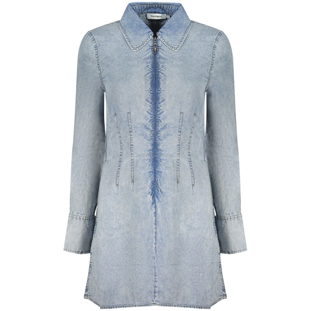 Desigual Azzurro Lyocell Damenkleid – Bild 2