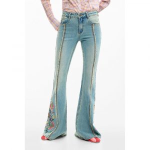 Desigual Azzurro Baumwoll-Jeans für Damen