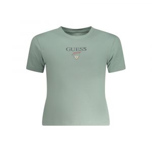 Guess Jeans Verde Baumwoll-T-Shirt für Damen