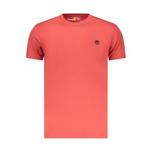 Timberland Rotes Baumwoll-T-Shirt für Herren