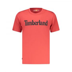Timberland Rotes Baumwoll-T-Shirt für Herren