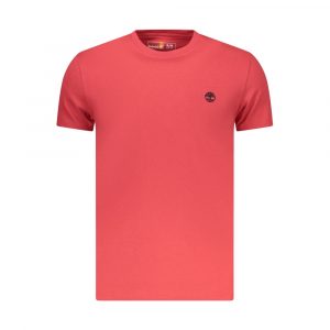 Timberland Rotes Baumwoll-T-Shirt für Herren