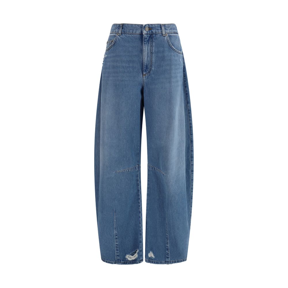 Dolce & Gabbana Blaue Jeans aus Baumwolle im Relaxed Fit
