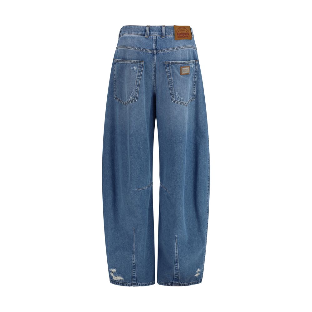 Dolce & Gabbana Blaue Jeans aus Baumwolle im Relaxed Fit – Bild 2