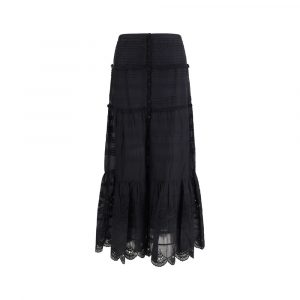 Marant Etoile Schwarzer Viskose-Maxirock